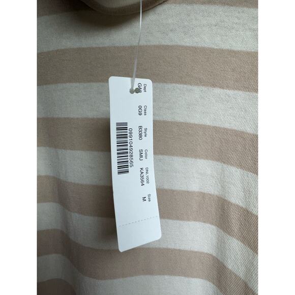 JCrew Women’s Turtleneck Striped Sweater Sz M Preppy Career Lightweight New - Picture 7 of 11